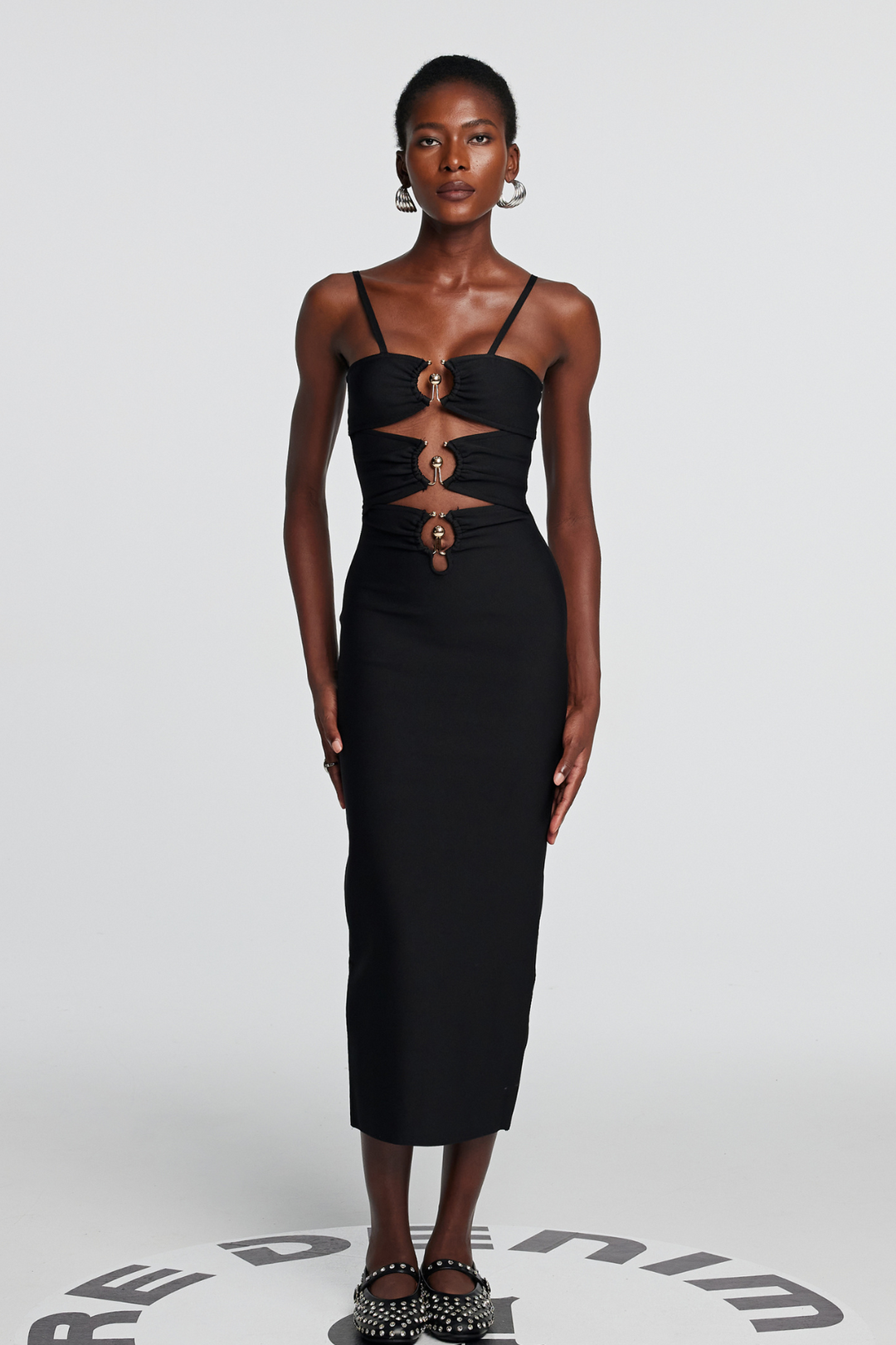 Tessa Hollow Spaghetti Maxi Dress - Celestia Couture