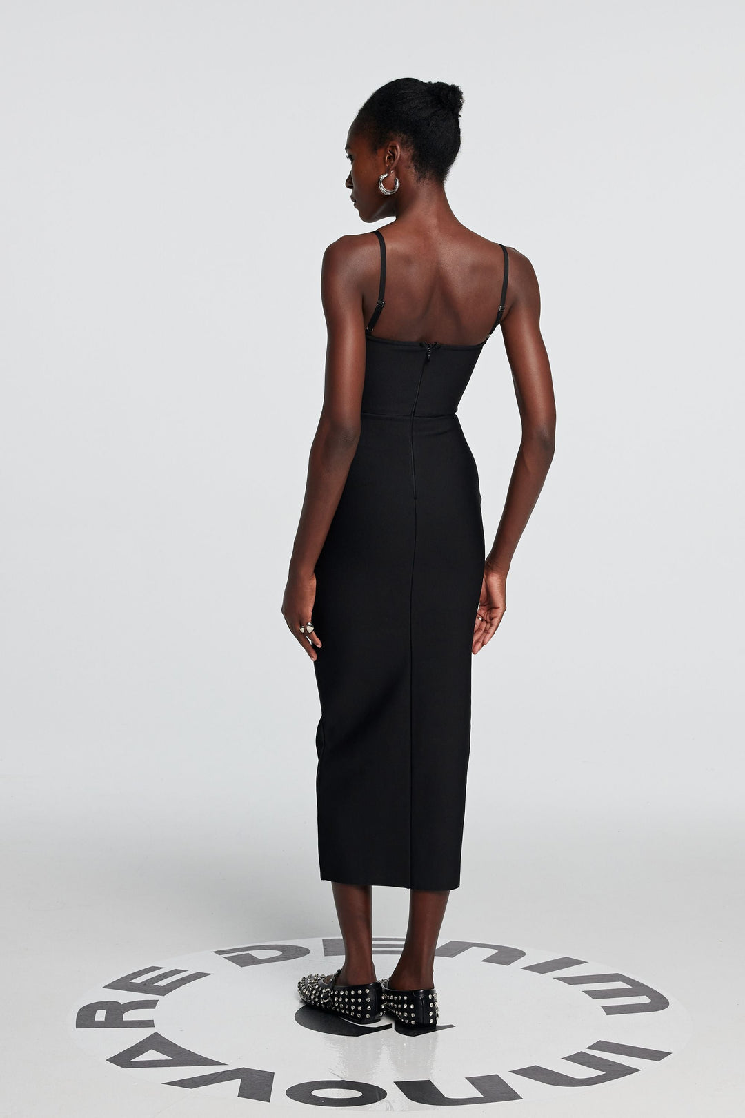 Tessa Hollow Spaghetti Maxi Dress - Celestia Couture