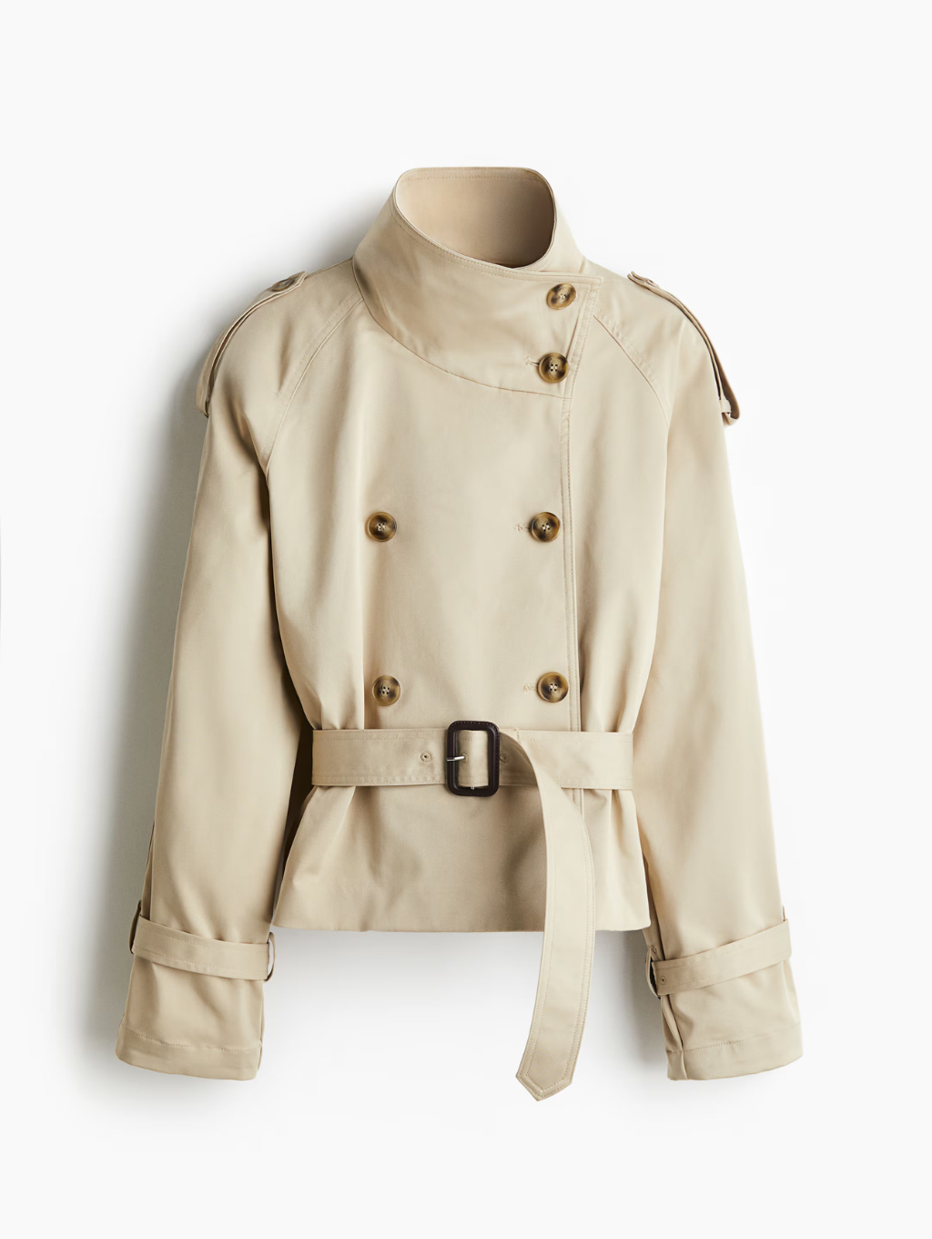 Talia Cropped Trench Coat