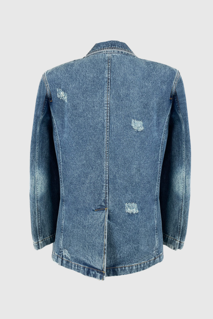 Valery Flower Peak Lapel Jacket - Celestia Couture
