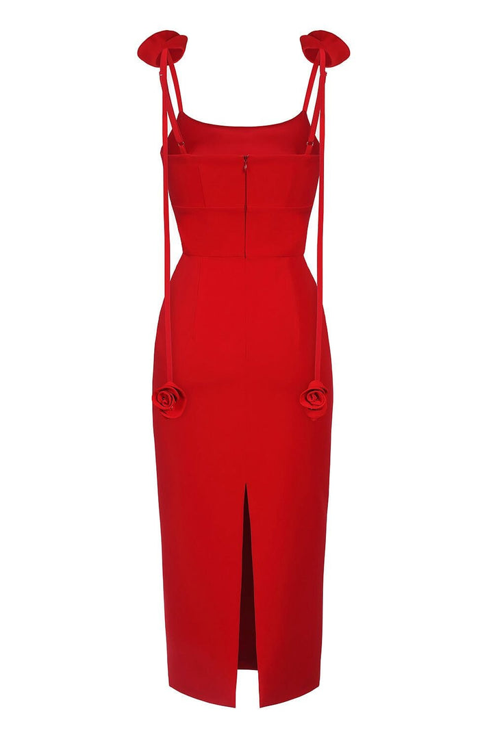 Rose Midi Dress - Celestia Couture