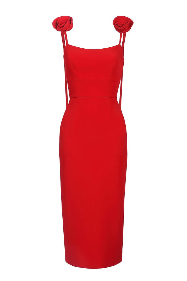 Rose Midi Dress - Celestia Couture