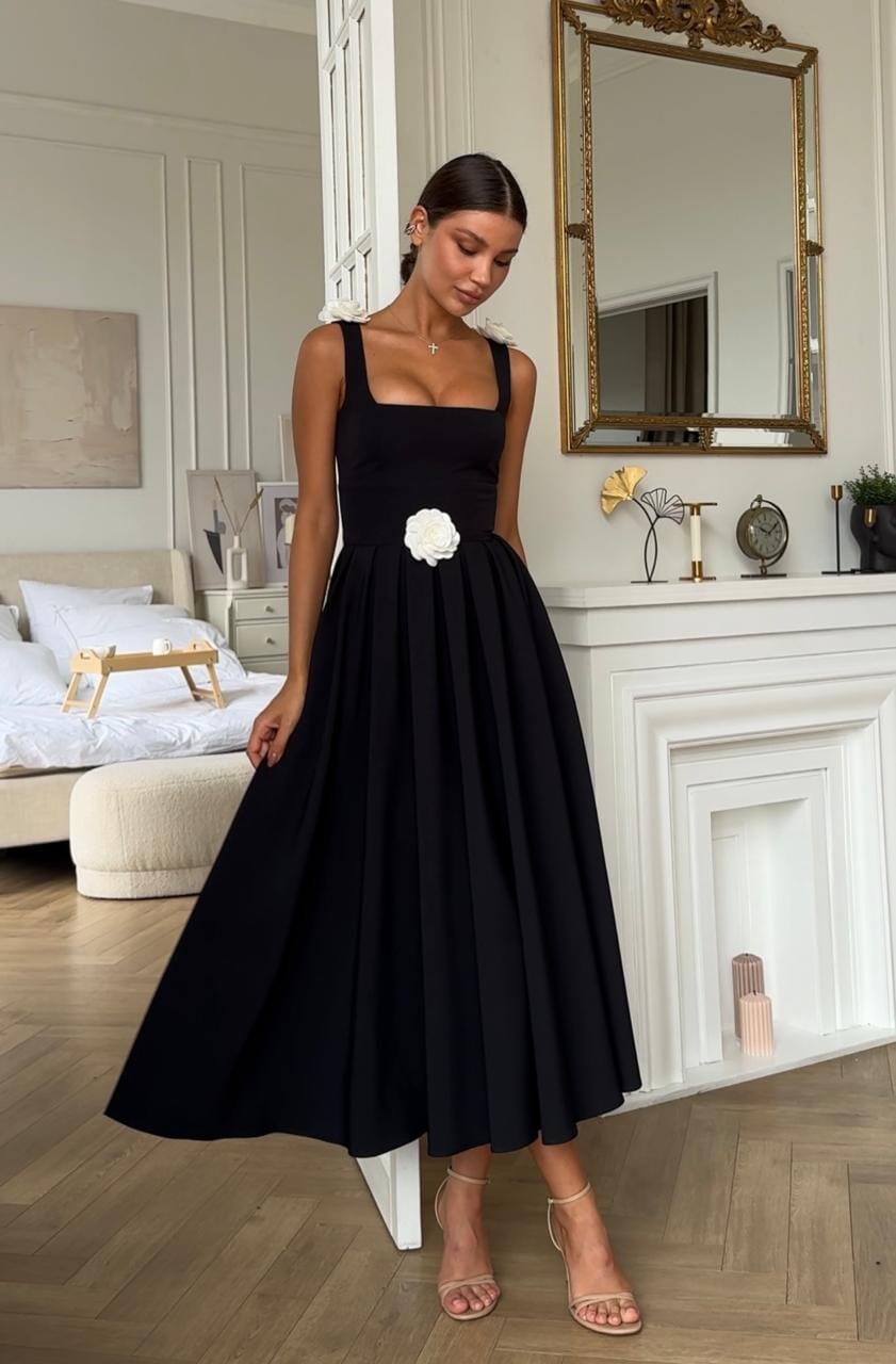 Camellia Midi Dress - Celestia Couture