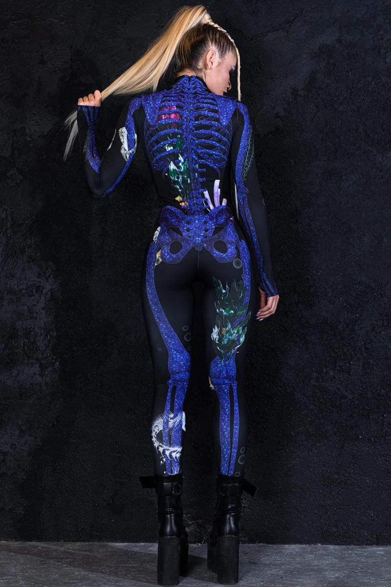 Blue Coral Skeleton Costume