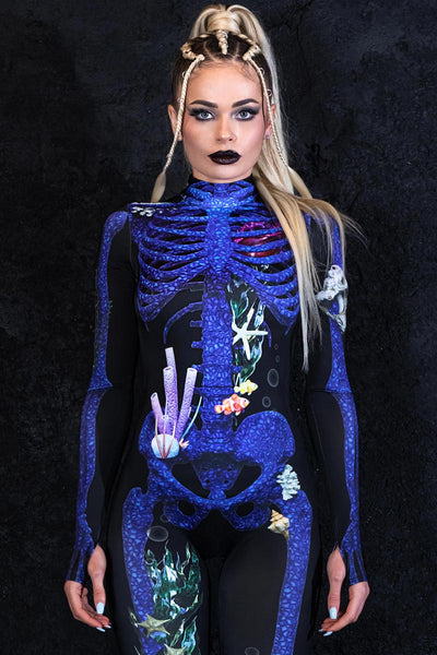 Blue Coral Skeleton Costume