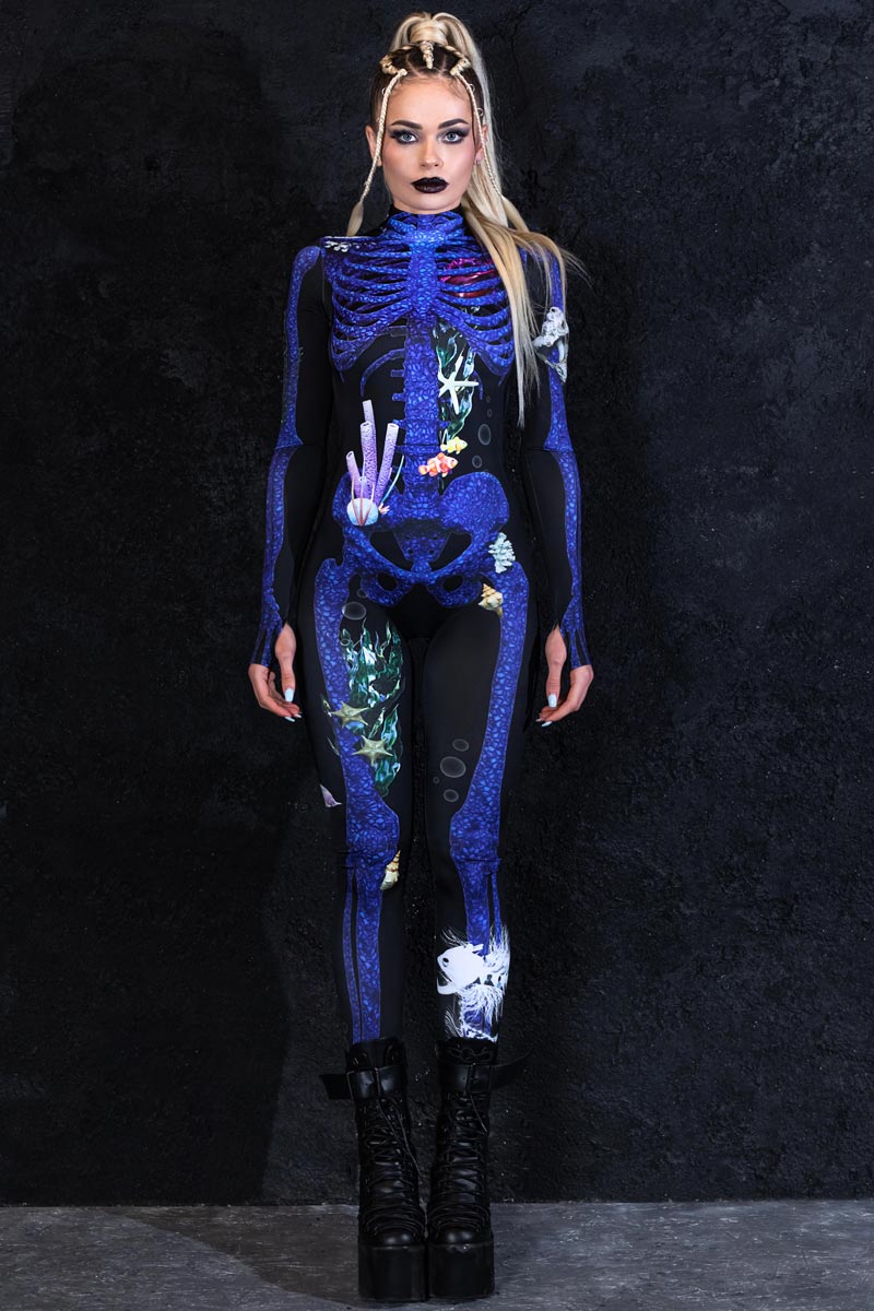 Blue Coral Skeleton Costume
