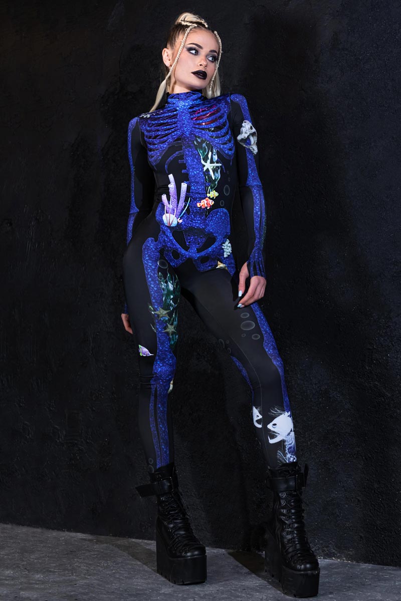 Blue Coral Skeleton Costume
