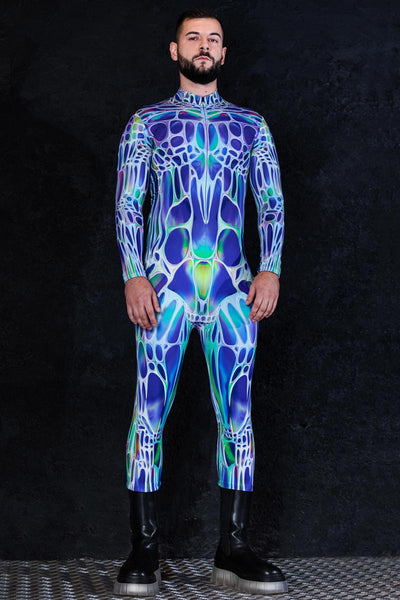 Blue Morph Men Costume