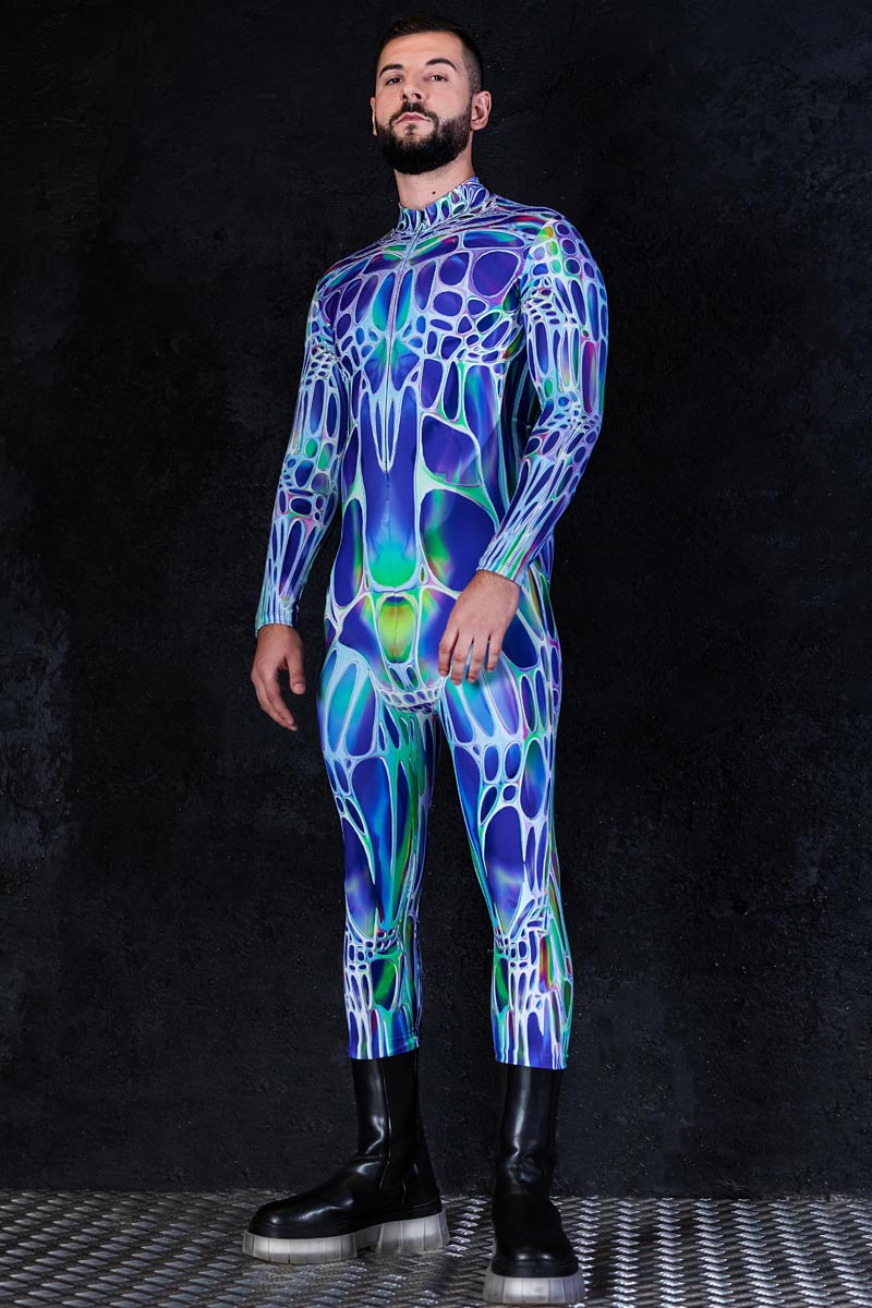 Blue Morph Men Costume