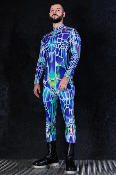 Blue Morph Men Costume