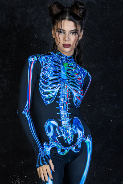 Blue Sapphire Skeleton Costume