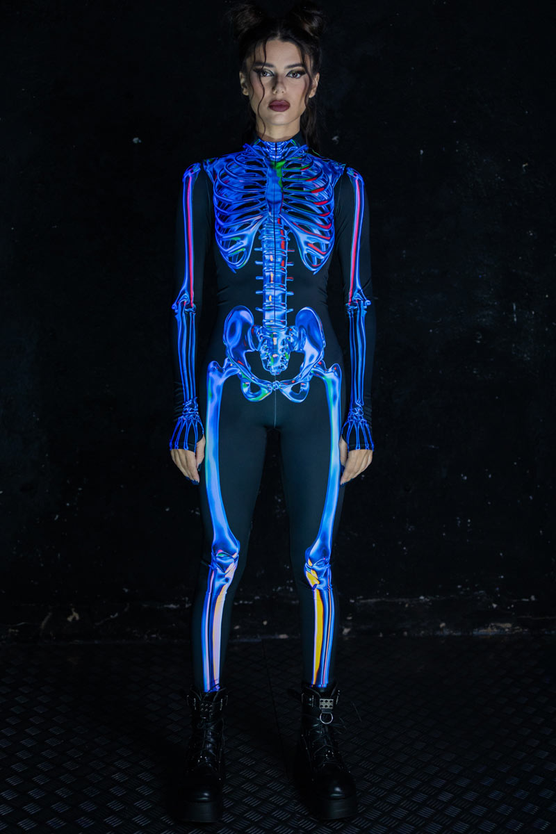 Blue Sapphire Skeleton Costume