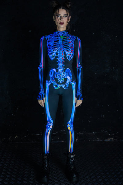 Blue Sapphire Skeleton Costume