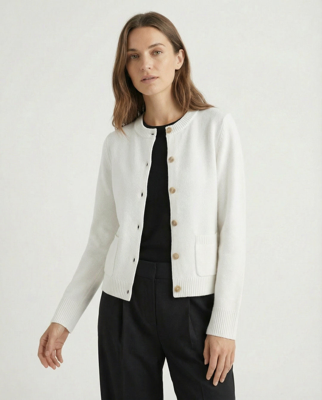 Harlow Wool Knit Cardi