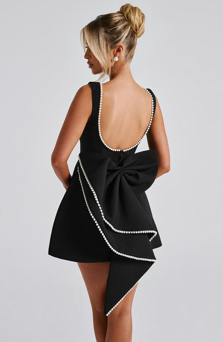 Carrie Mini Dress - Black - Celestia Couture