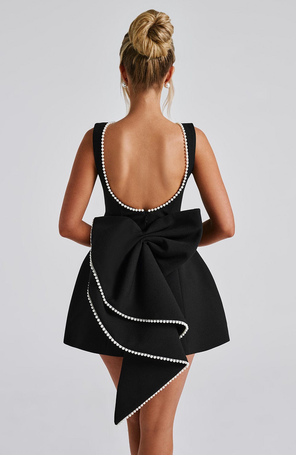 Carrie Mini Dress - Black - Celestia Couture