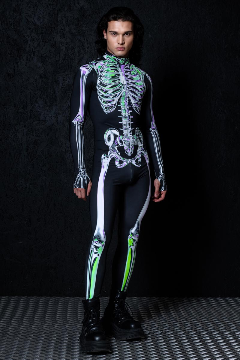 Chromatic Skeleton Men's Costume