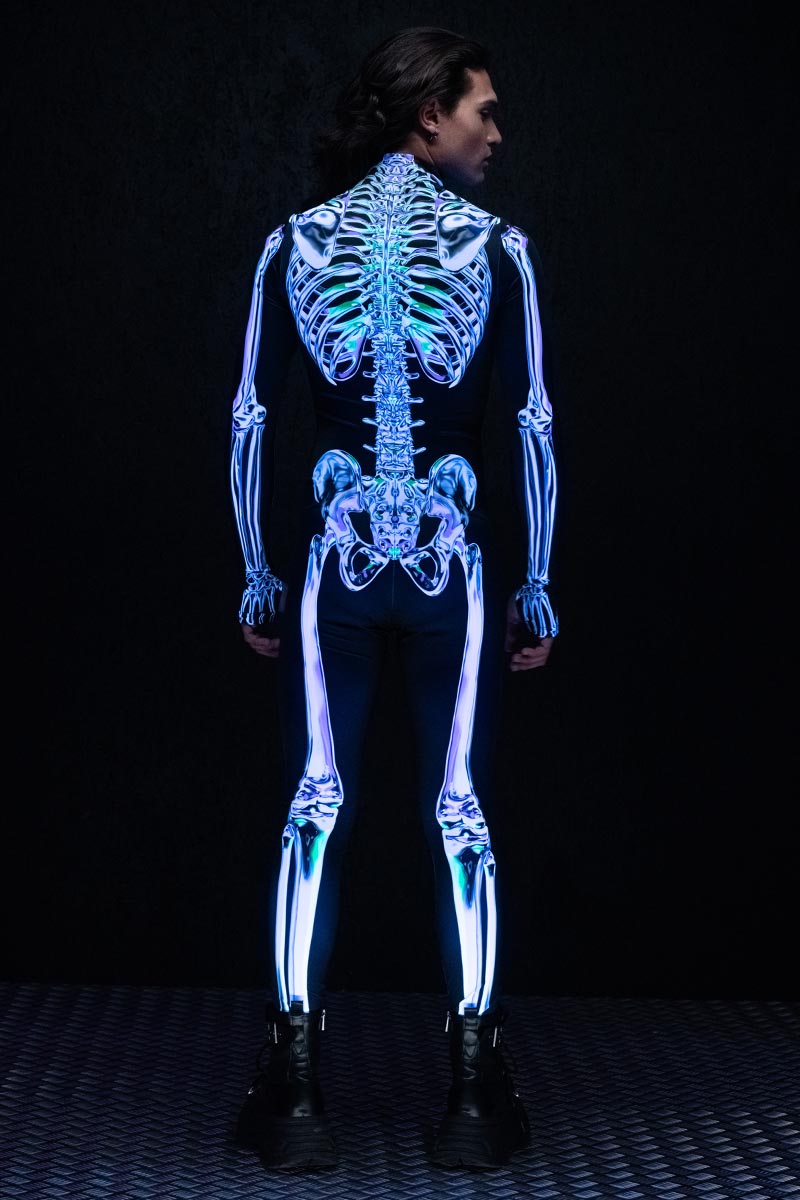 Chromatic Skeleton Men's Costume