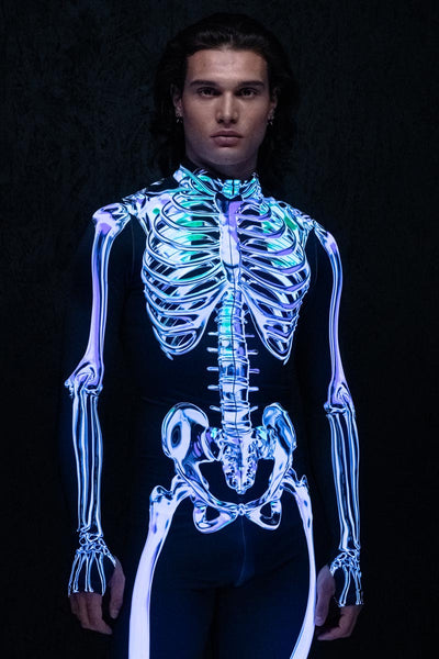 Chromatic Skeleton Men's Costume