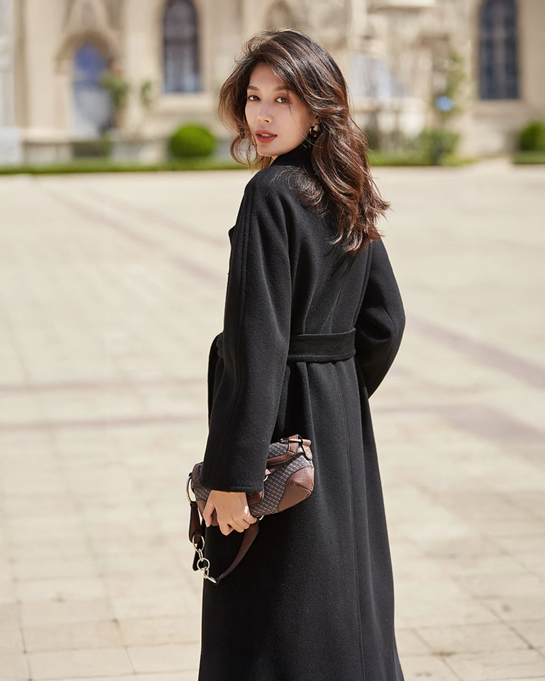 Eria Woolen Trench Coat