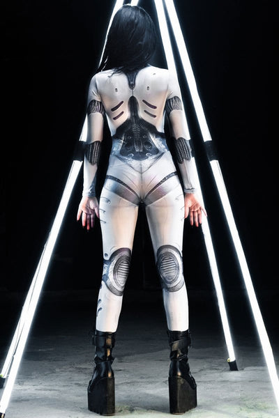 White Droid Cosplay Costume