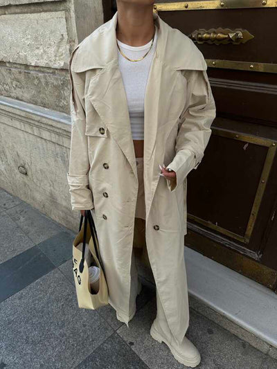 Cream Trench Coat