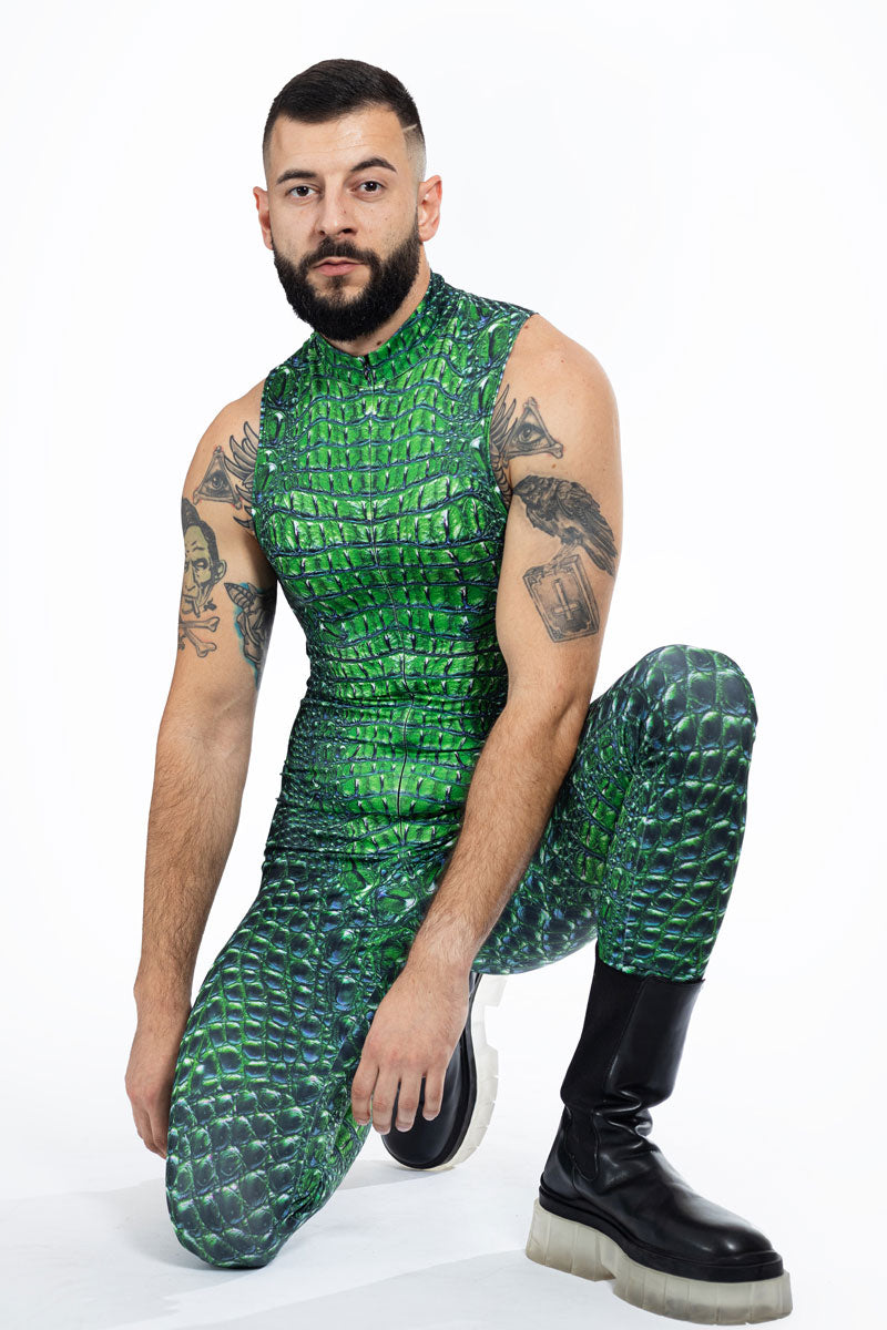 Crocodile Sleeveless Costume for Men