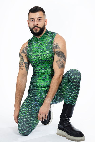 Crocodile Sleeveless Costume for Men