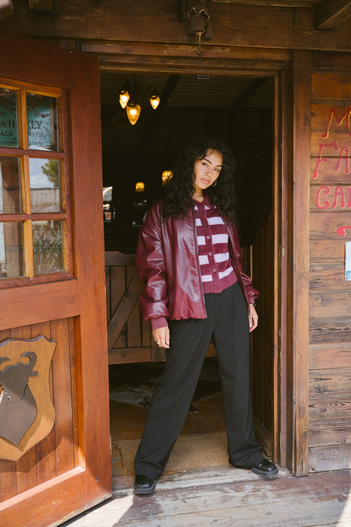 Danny Jacket PU Bordeaux One Size