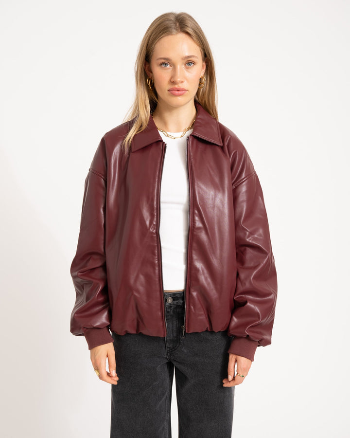 Danny Jacket PU Bordeaux One Size