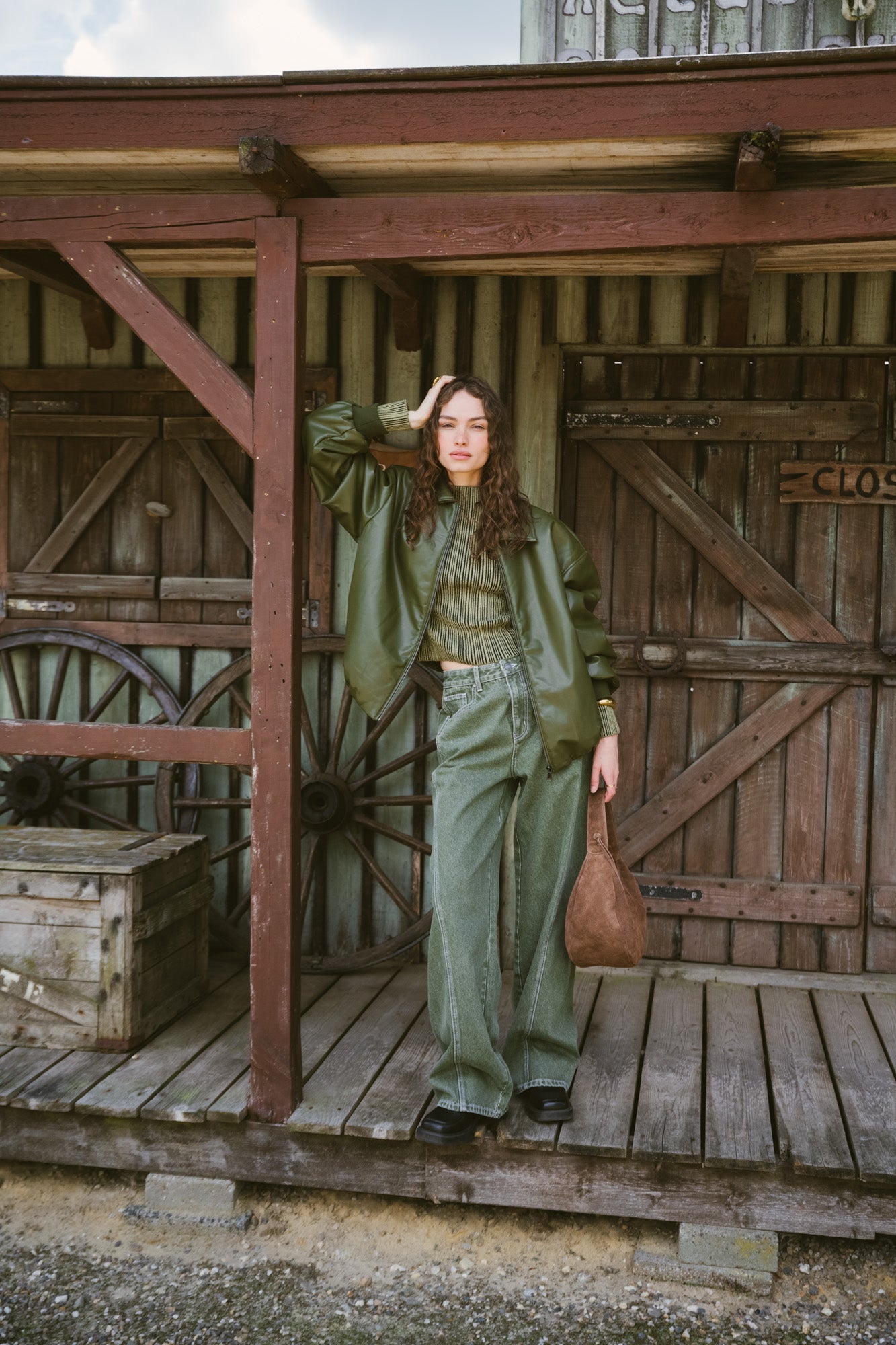 Danny Jacket PU Green One Size