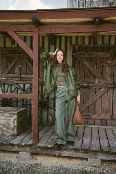 Danny Jacket PU Green One Size