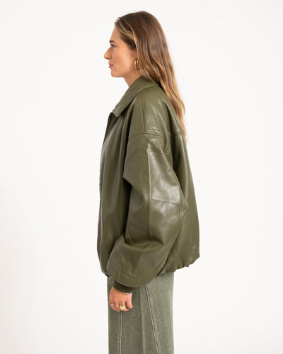 Danny Jacket PU Green One Size