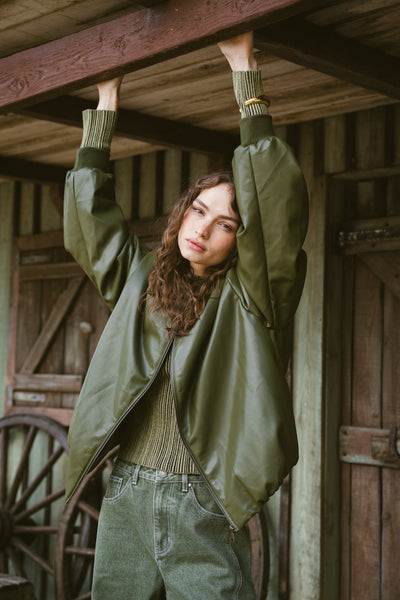 Danny Jacket PU Green One Size