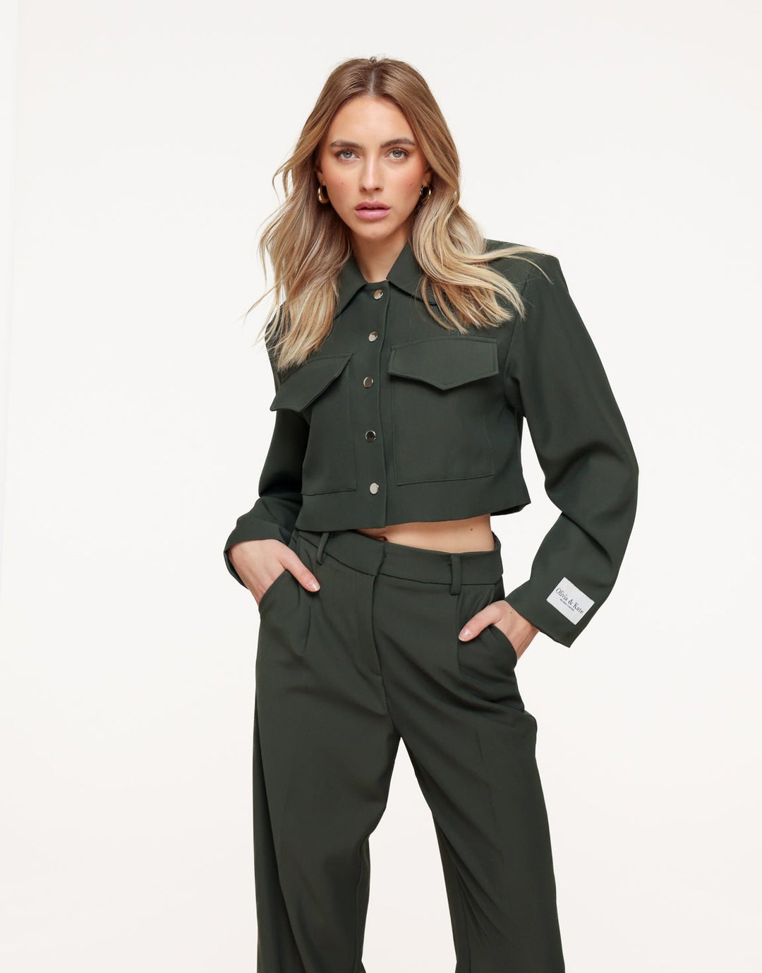 Donkergroene Studio Cropped - Set