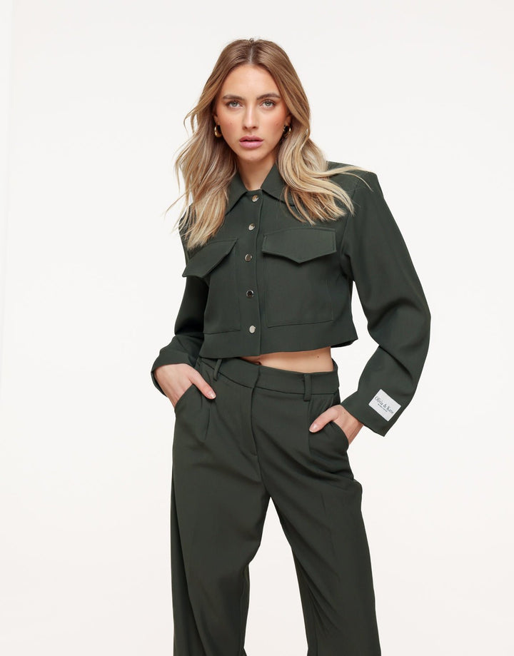 Donkergroene Studio Cropped - Set
