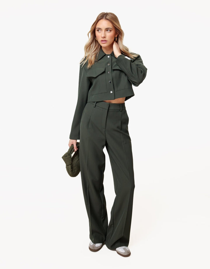 Donkergroene Studio - Pantalon