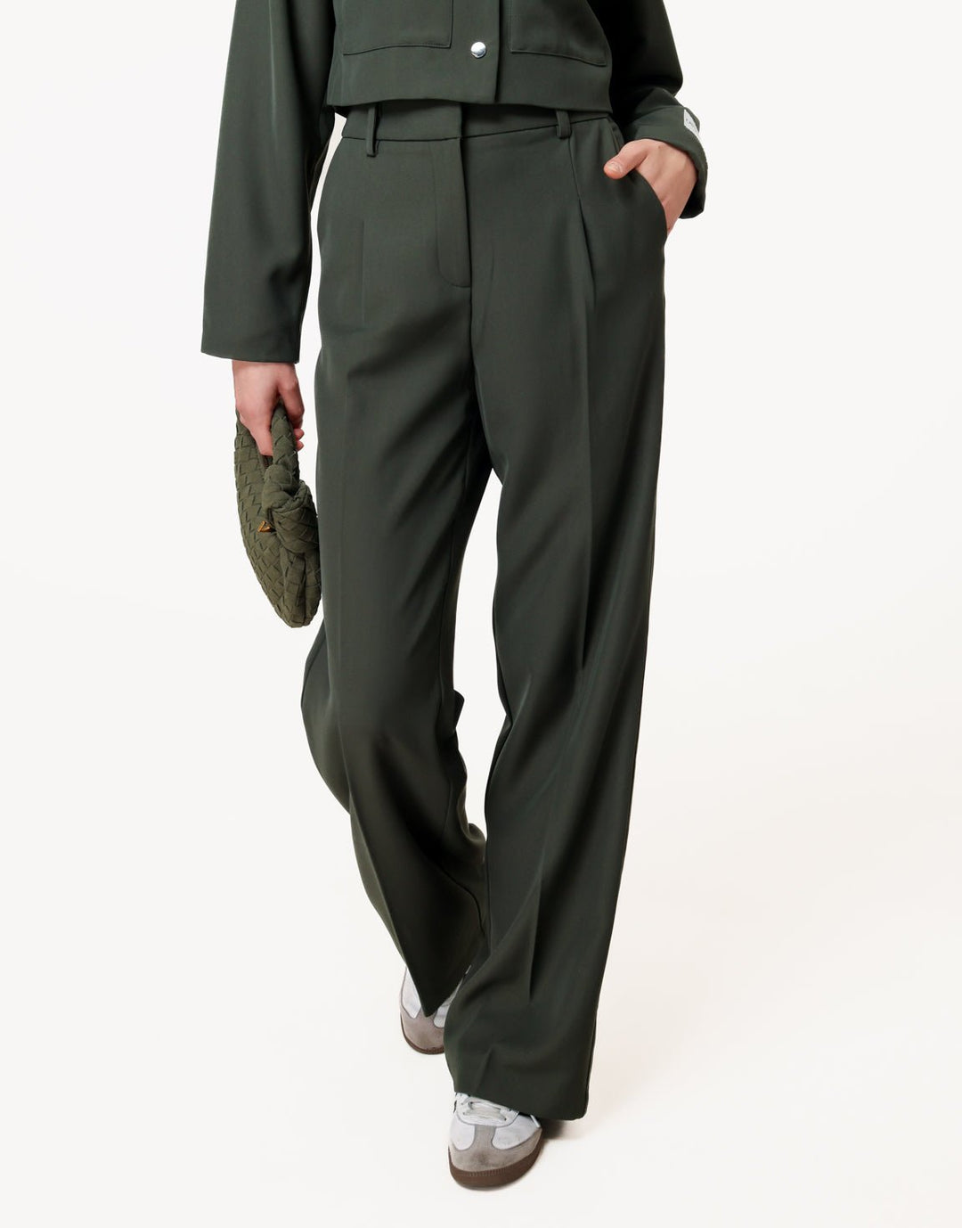 Donkergroene Studio - Pantalon