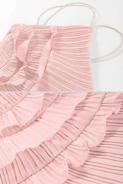 Julia Charming Ruffle Cascade Maxi Dress