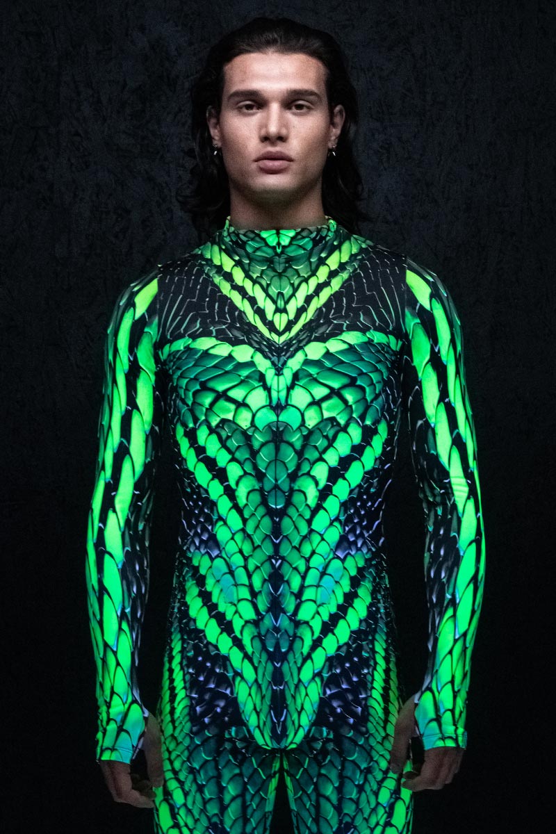 Electric Viper Men's Costume