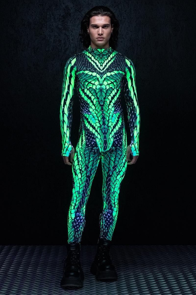 Electric Viper Men's Costume