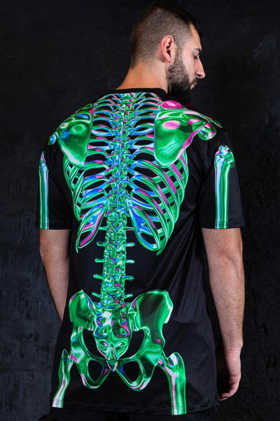 Emerald Skeleton Men Oversized T-Shirt