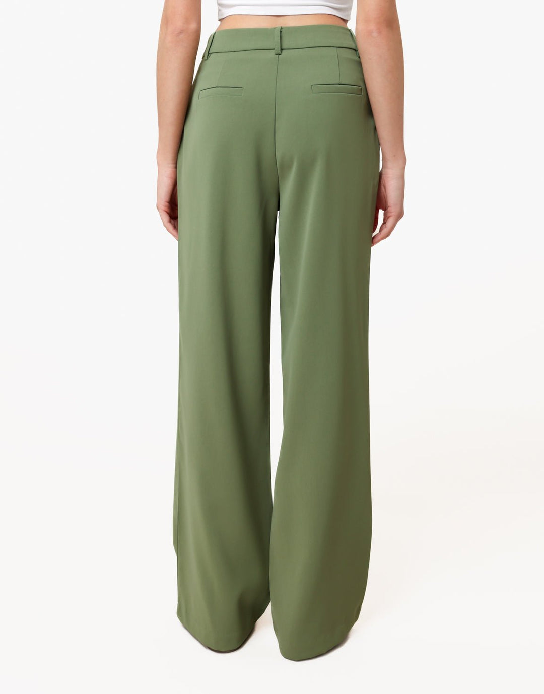 Groene Luxe Rechte - Pantalon