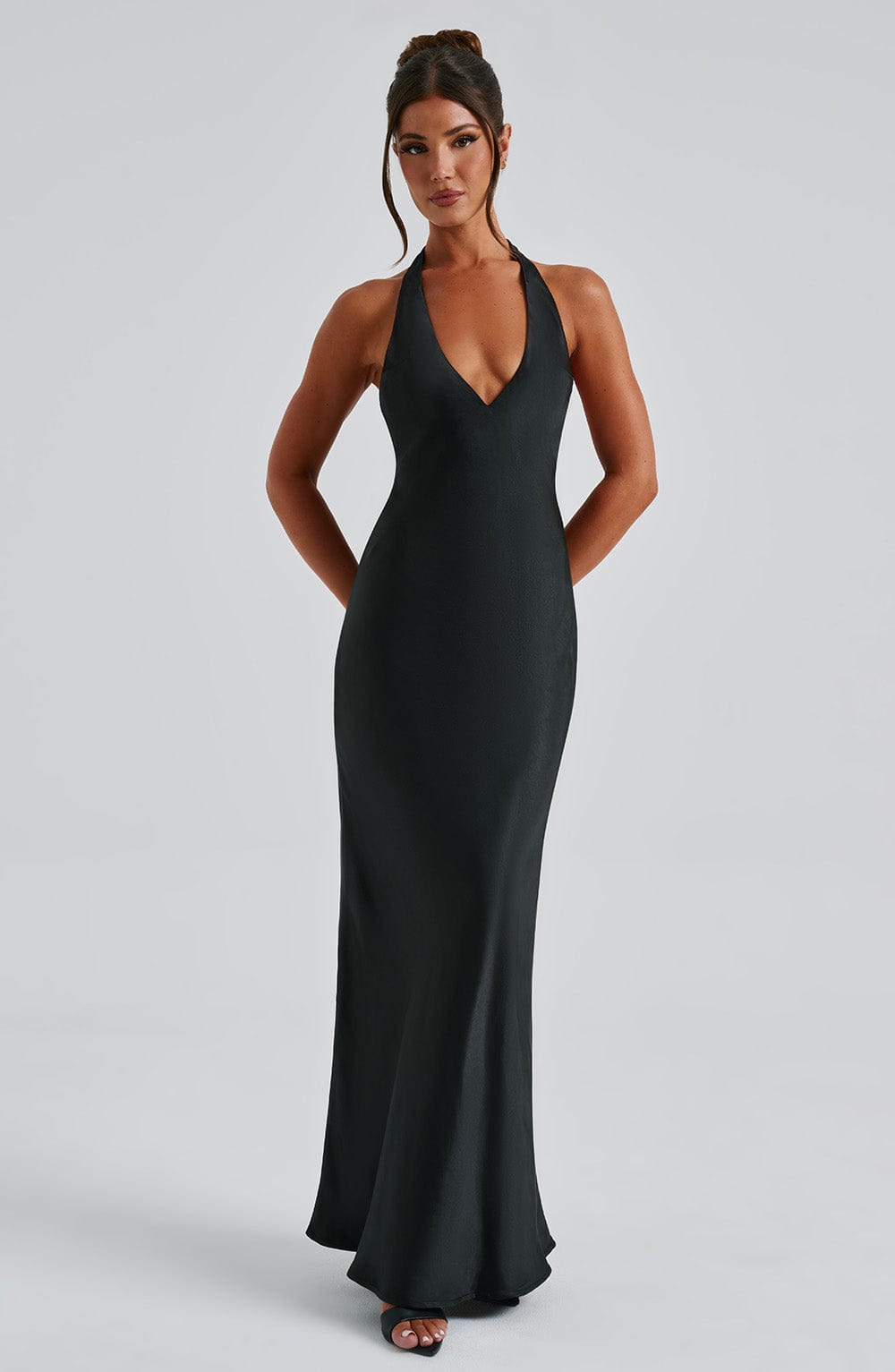 Halo Maxi Dress - Black - Celestia Couture