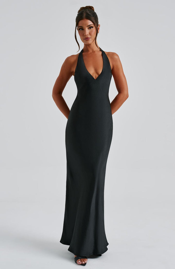 Halo Maxi Dress - Black - Celestia Couture