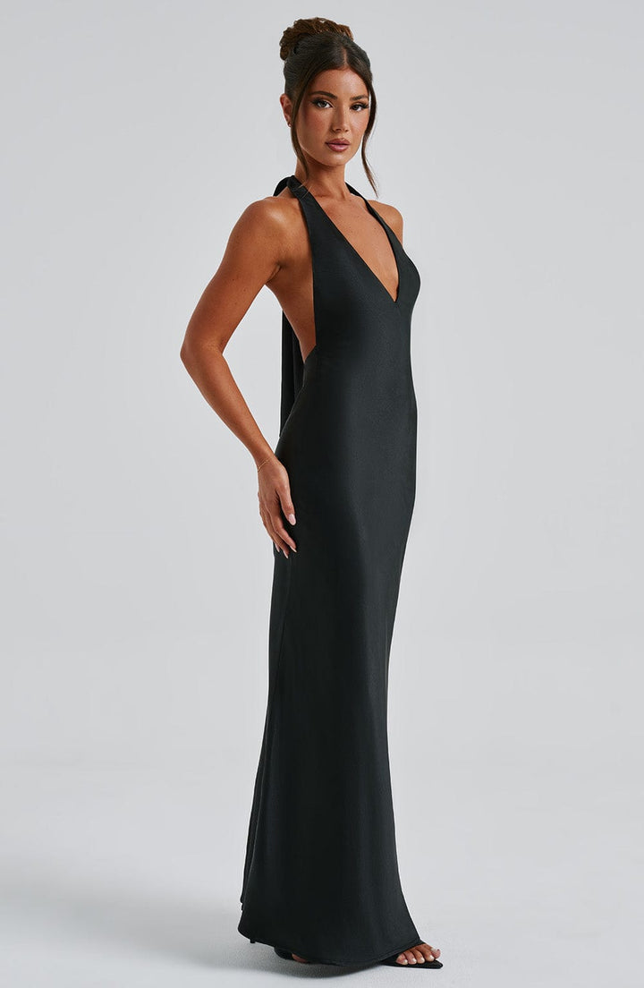 Halo Maxi Dress - Black - Celestia Couture