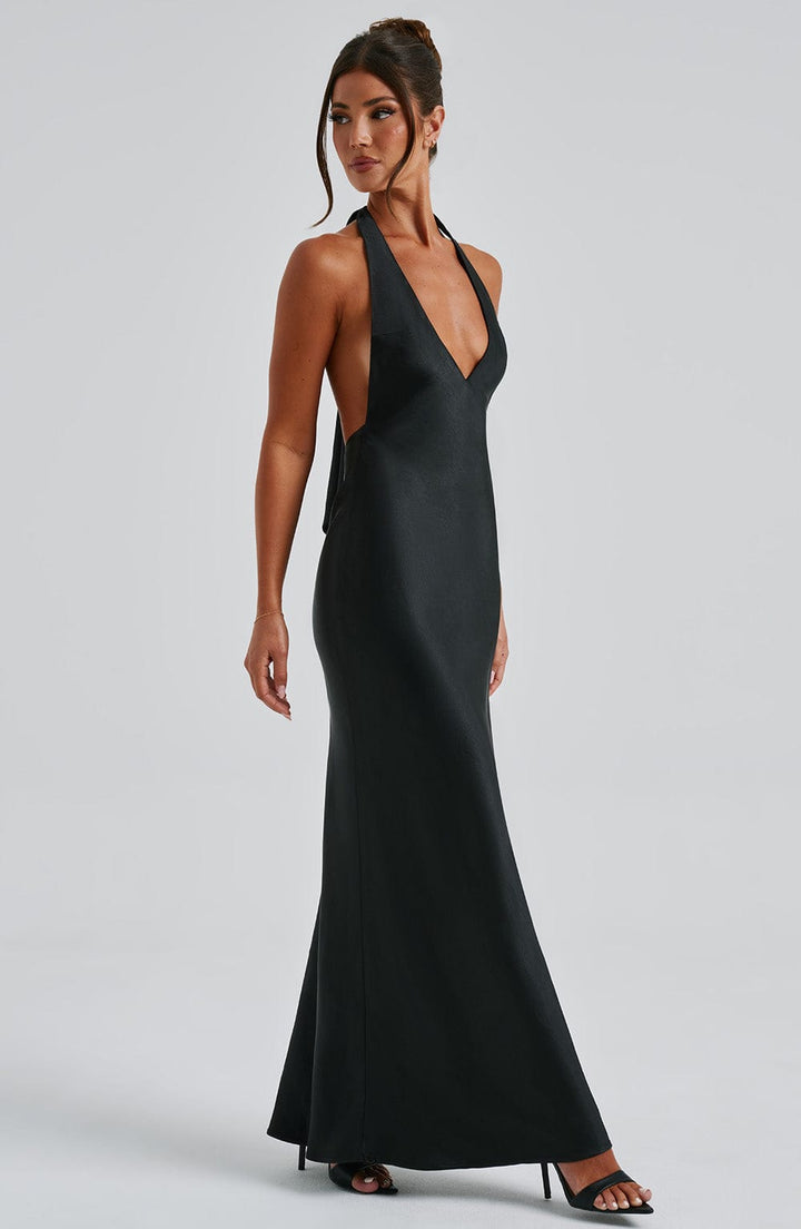 Halo Maxi Dress - Black - Celestia Couture