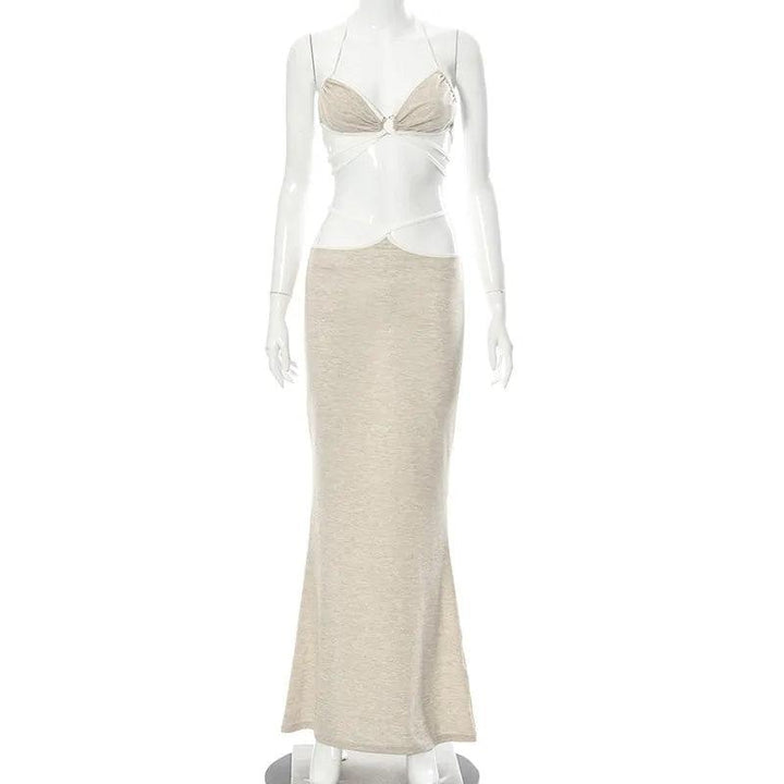 MONA BACKLESS PARTY DRESS - Celestia Couture