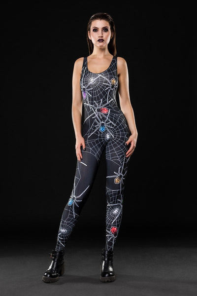 SPIDER QUEEN Scoop Neck Jumpsuit