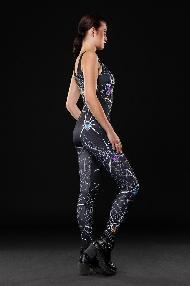 SPIDER QUEEN Scoop Neck Jumpsuit